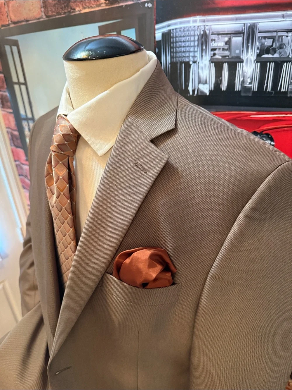 Lauren Ralph Lauren Taupe-Brown Sport Coat Blazer